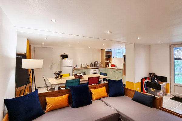 La salle commune à disposition de nos hôtes.